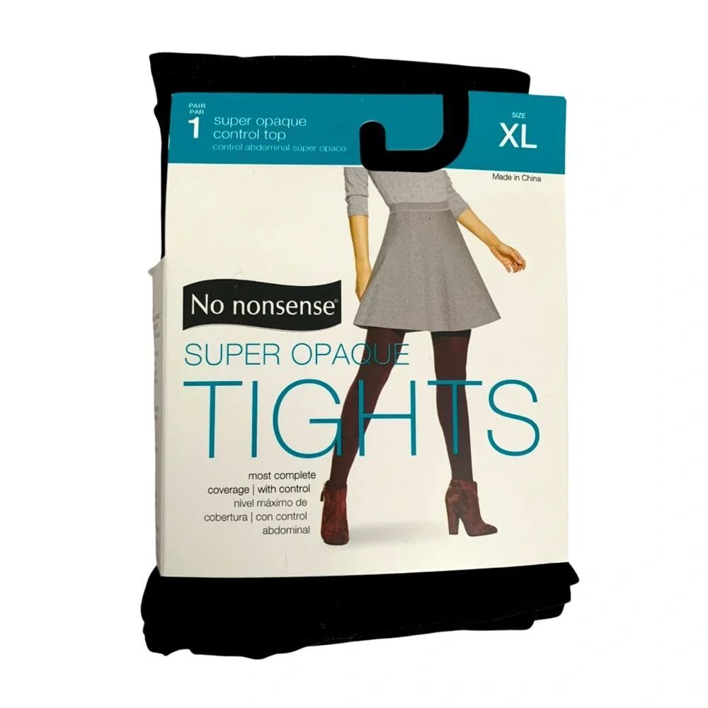 No Nonsense Super Opaque Black Tights